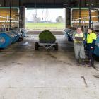 Lye Farm technical team leader Olivia Jordan and scientist Dr Konagh Garrett work on a trial...