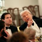 US President Donald Trump (right) and Secretary of State Marco Rubio. PHOTO: REUTERS
