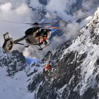 A Helicopters Otago helicopter crew takes part in a training exercise in the Mt Cook area last...