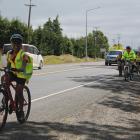Laitia Raqina, 10, with his fellow Mataura School students and teachers on their yearly bike to...