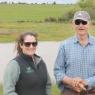 Farmer and certified nutrient management adviser Lee Baldwin and dairy farmer Murray Wards in...
