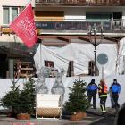 Emergency personnel work at the site of the explosion at the Le Constellation bar in the Swiss...