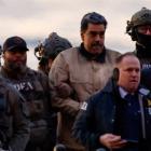 Captured Venezuelan President Nicolas Maduro surrounded by US police in New York. Photo: Reuters 