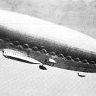 The Italian dirigible Norge, also called N.1,  in which polar explorer Roald Amundsen is to...