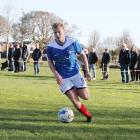 Flynn Holdem in action at striker for Nomads. Photo: Supplied