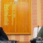 Waitaki Mayor Mel Tavendale, right, and deputy mayor Rebecca Ryan debate the district's rate rise...