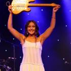 The winner of the Intermediate MLT NZ Gold Guitar award Grier Goodall, 16, of Invercargill....