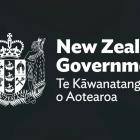 The government's redesigned branding places "New Zealand Government" in bold above "Te...