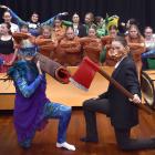Otago Girl’s High School year 12 students and Showquest captains Emily Aubin (left) and Emily...