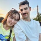 Eilish Robinson-Kelly and Thomas Cockburn on holiday in Paris before he was diagnosed with Motor...