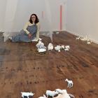 Blue Oyster Gallery director Piupiu Maya Turei in Sena Park's ‘‘When the shelter is needed  . . ....