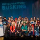 Winners from the various sections of the Freeze Ya Bits Off Busking festival in Gore at the St...