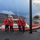 Coastguard Wānaka - (From left to right) Dave Brown, Davinia Proctor, Nic Pawson, Jason Pearson....