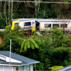 A view of the accident site between Box Hill and Khandallah stations in Wellington. Photo: RNZ