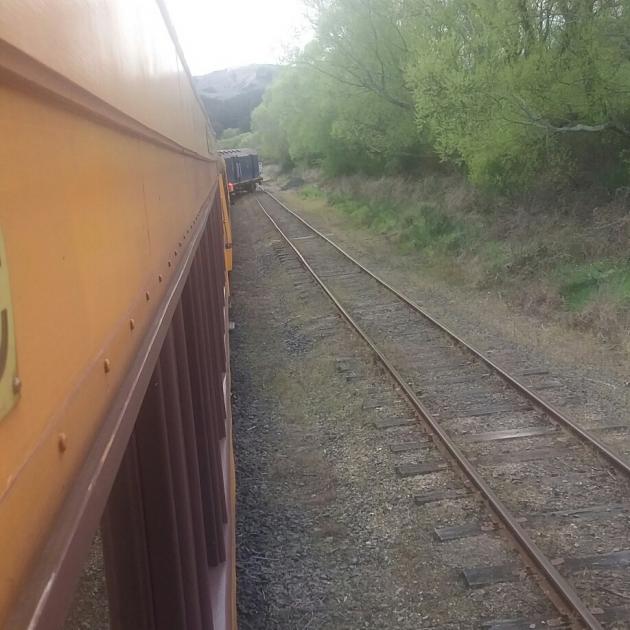 Passenger Stephen Sutherland said a baggage carriage derailed when the train moved to a siding...