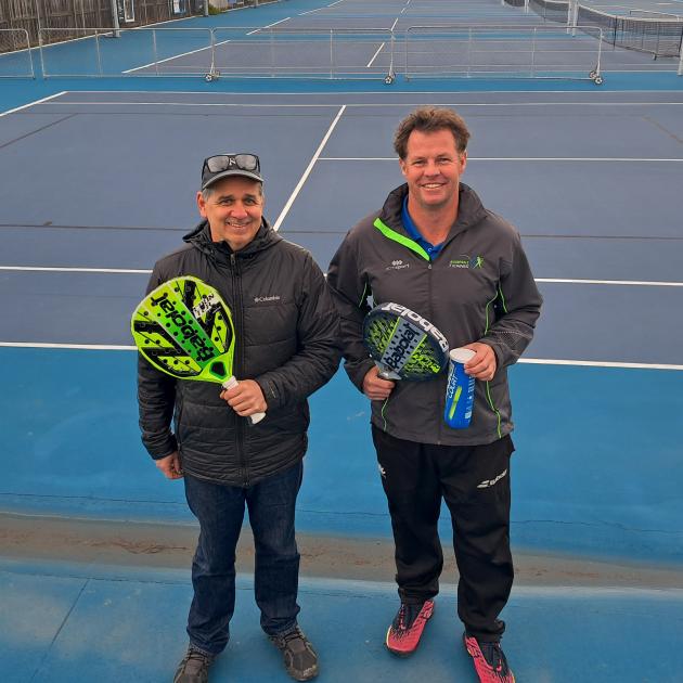 Paul Morris and Gareth Robb at the Bishopdale Tennis Club, which will soon to be home to a new...