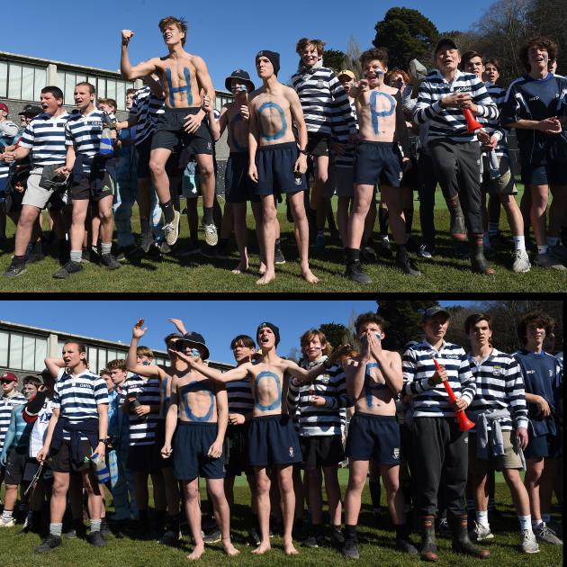 Otago Boys' High School supporters were put through the full range of emotions in a close and...