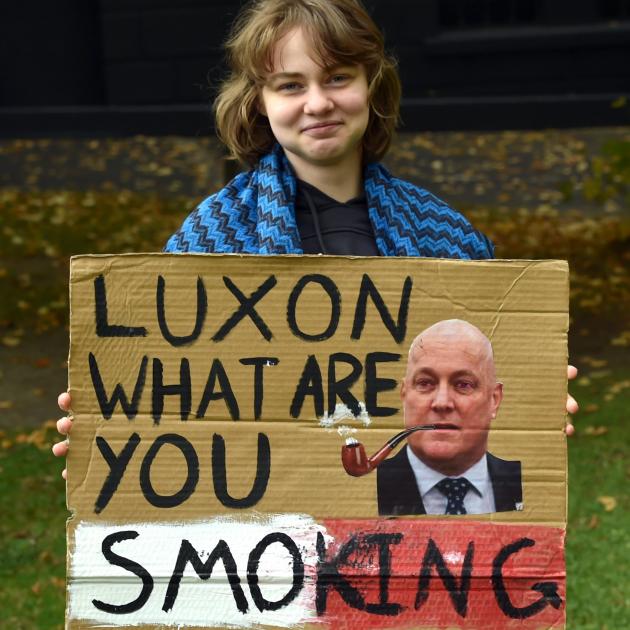 Dunedin Climate Strike march co-ordinator and Logan Park High School year 13 pupil, Perā. "My...