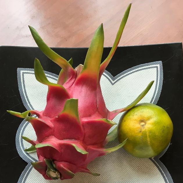 Dragon fruit is a tasty spine-free cousin of the prickly pear. 