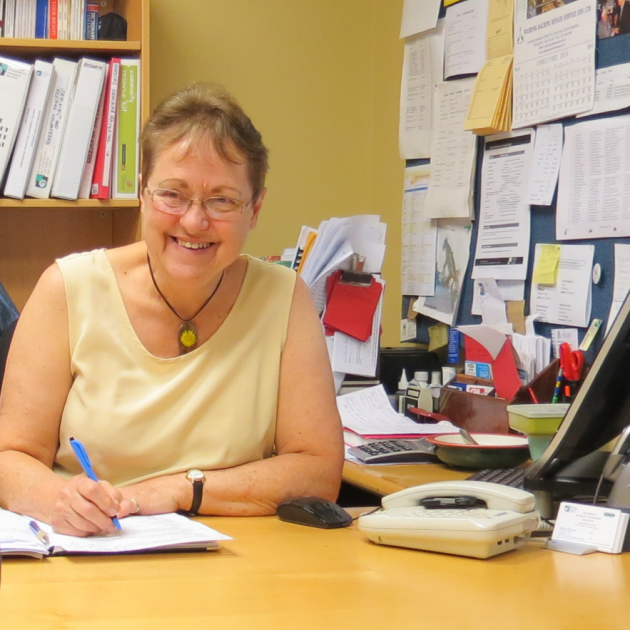 Retiring Dunedin Budget Advisory Service executive officer Shirley Woodrow still hard at work on one of her last days in the job she has held for 26 years. Retiring Dunedin Budget Advisory Service executive officer Shirley Woodrow still hard at work on one of her last days in the job she has held for 26 years.