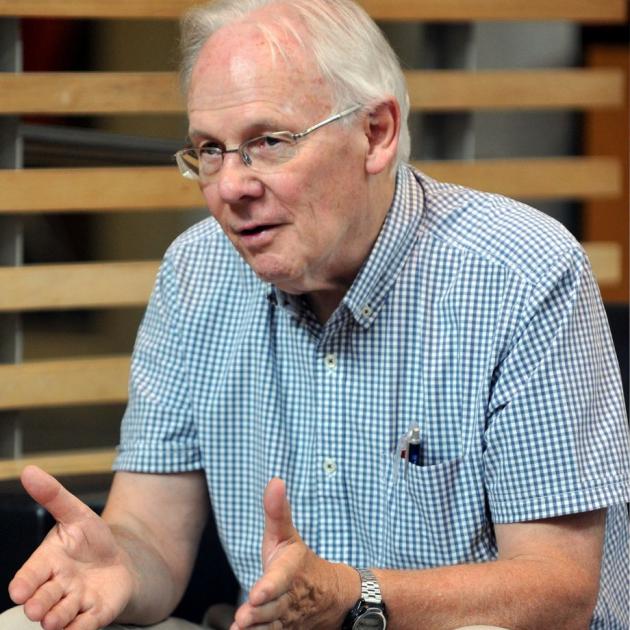 Emeritus Prof Gareth Jones, of the University of Otago, says academic freedom and the role of critic and conscience is essential in modern society. PHOTO: CHRISTINE O'CONNOR Emeritus Prof Gareth Jones, of the University of Otago, says academic freedom and the role of critic and conscience is essential in modern society. PHOTO: CHRISTINE O'CONNOR