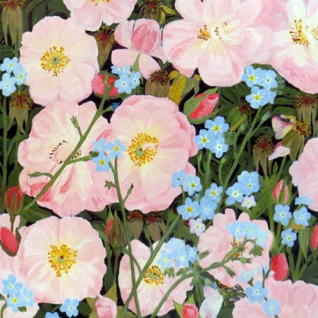 “Study of pink ground cover rose”, by Joe L'Estrange “Study of pink ground cover rose”, by Joe L'Estrange