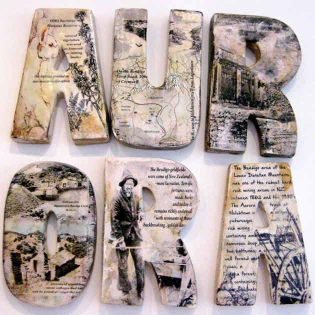 "Ceramic letters", by Sue Rutherford