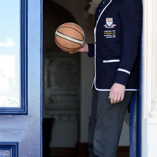 Otago Boys' High School pupil Sam Timmins has returned from the Youth Olympics in China with a clear goal of playing college basketball in the United States. Photo by Gerard O'Brien.