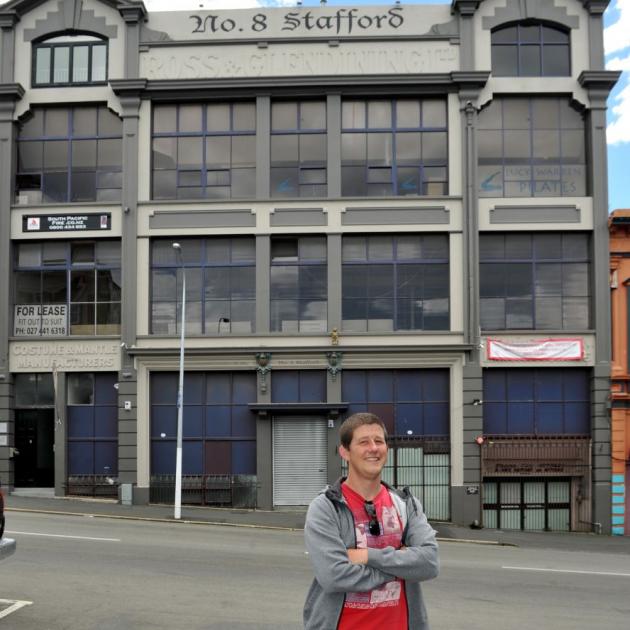 Jason Lindsey plans to spend more than $2 million redeveloping his building at 8 Stafford St into a hub for creative media companies. Photo by Gregor Richardson. 