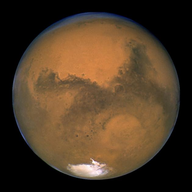 Mars seen in an image from NASA's Hubble Space Telescope. Photo: REUTERS/NASA
