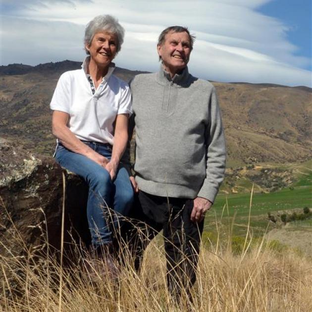 Mary and John Lee in the Cardrona Valley. Photo by Stephen Jaquiery