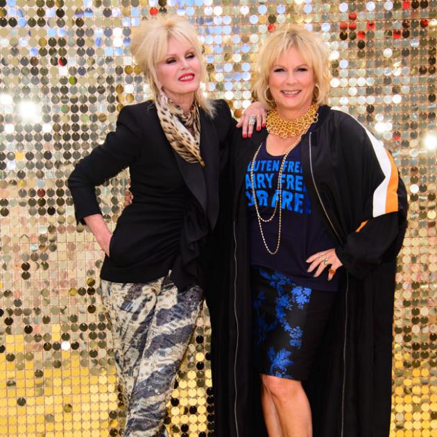 Joanna Lumley (left) and Jennifer Saunders at the London premiere. Photo: Bang Showbiz Joanna Lumley (left) and Jennifer Saunders at the London premiere. Photo: Bang Showbiz