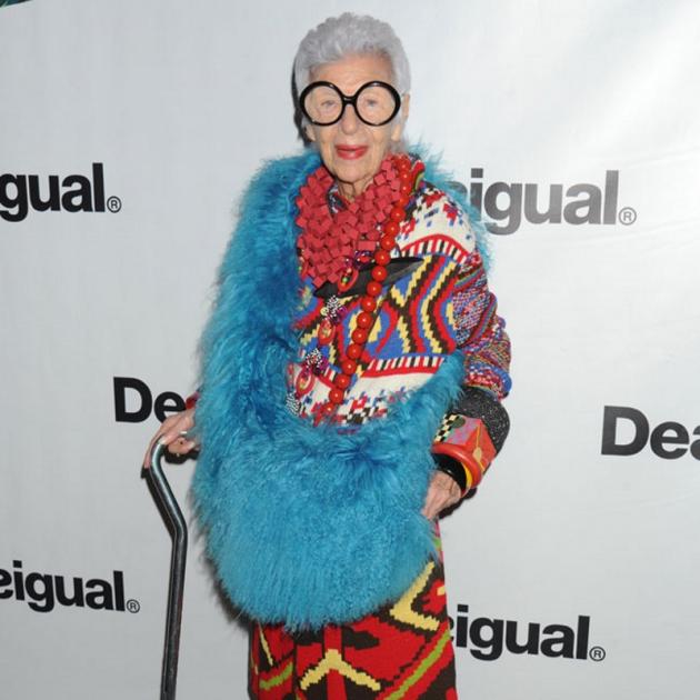 Iris Apfel: "Everybody today is like a robot, and I don't want to be part of that. It's about what you like and makes you comfortable. If you can't be yourself, then just forget it."