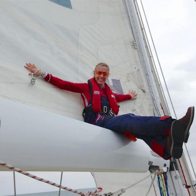 Cheryl Campbell is competing in the China-United States leg of the 2016 Clipper Round the World Yacht Race. PHOTO: SUPPLIED Cheryl Campbell is competing in the China-United States leg of the 2016 Clipper Round the World Yacht Race. PHOTO: SUPPLIED