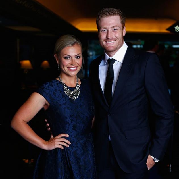Laura McGoldrick and Martin Guptill. Photo: Getty Images 