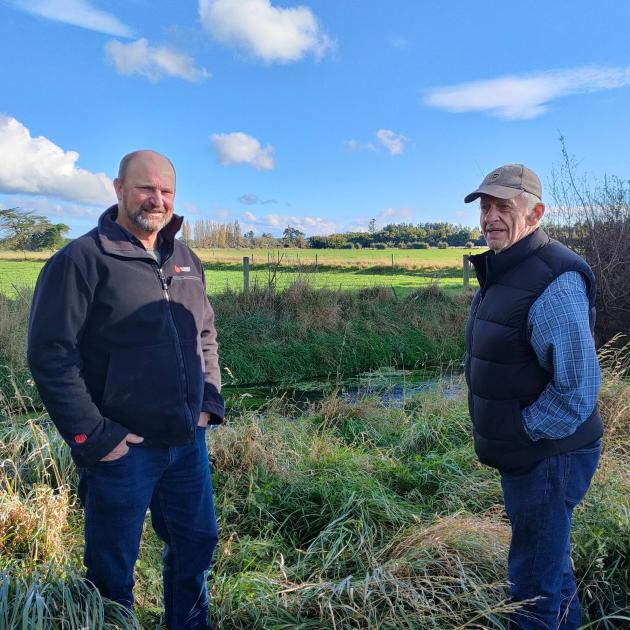 Geoff Spark (left) and his uncle Richard Spark have given their blessing to the planned Rangiora...