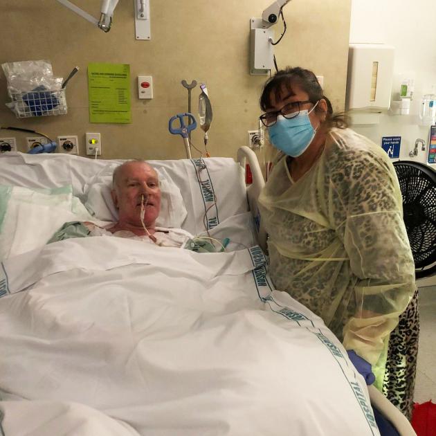Kevin Burney has had wife Amanda by his side since his catastrophic April 2 accident. Photo:...