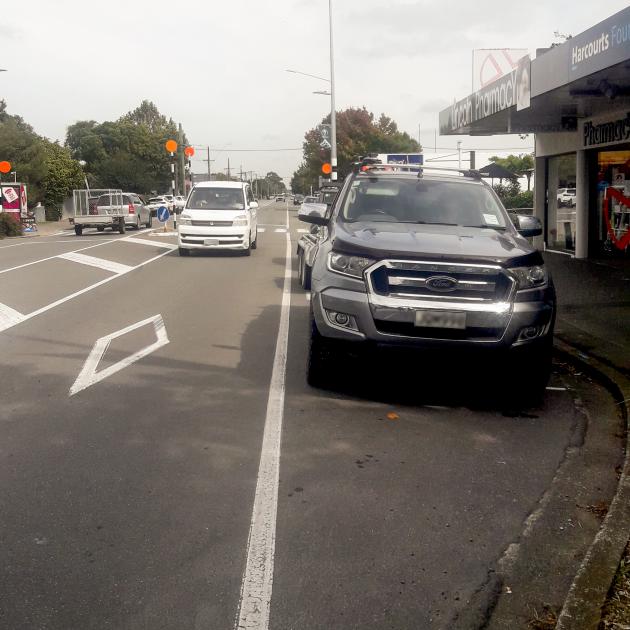 These car parks on Gerald St were destined to be a casualty of the cycle lane plan. PHOTO: BARRY...