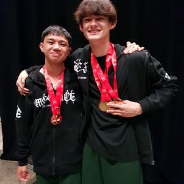 TakTik duo Josh Bautista (left) and Oliver Sutherland are bound for the world hip hop champs in...