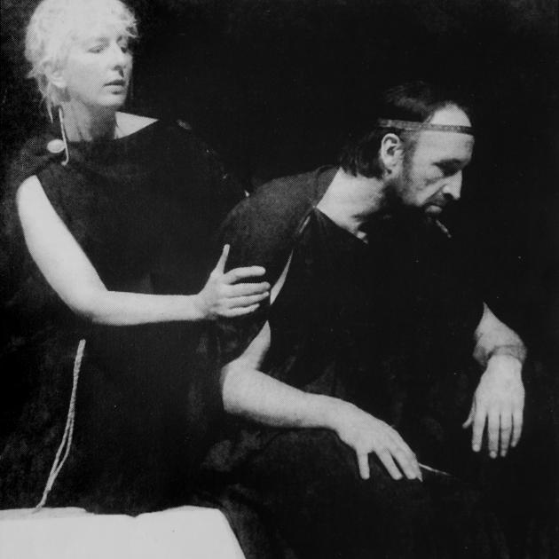 Ralph Johnson and Marilyn Parker in their first production together, Oedipus the King, in 1994....