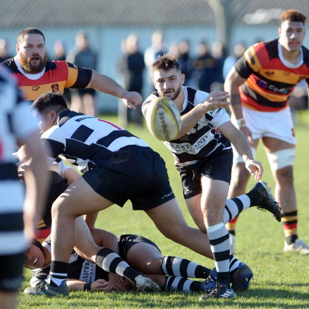 Action from today's premier club rugby match between Southern and Zingari-Richmond at Bathgate...