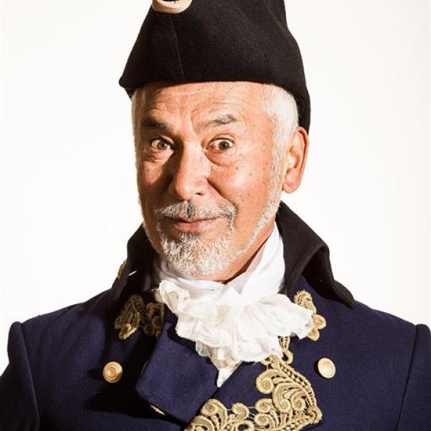 George Henare as Sir Joseph Porter in HMS Pinafore, being staged in Dunedin later this month. Photo: supplied 