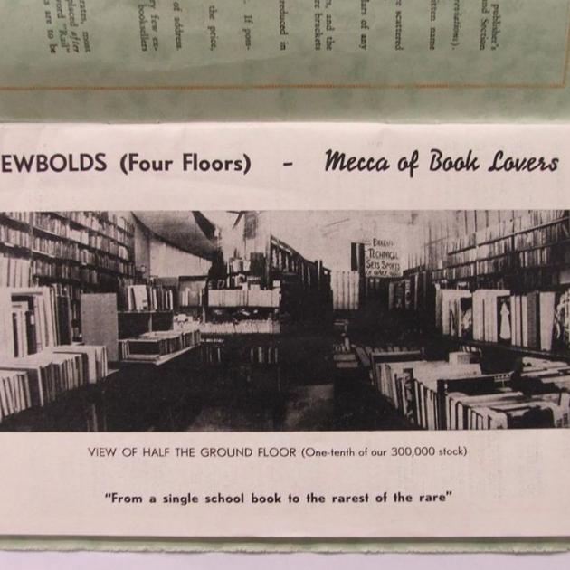 A Newbolds catalogue. Photo: The Heritage Collections, Dunedin Public Libraries 