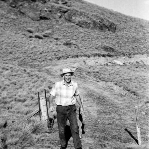 John Lee on the Cardrona Valley farm in 1967. PHOTO: COURTESY LEE FAMILY