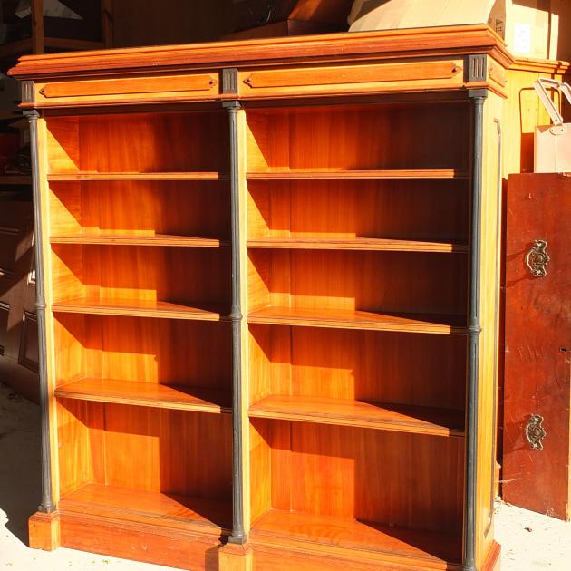 A bookcase from Larnach Castle found in a second-hand store in Christchurch. Photo supplied.