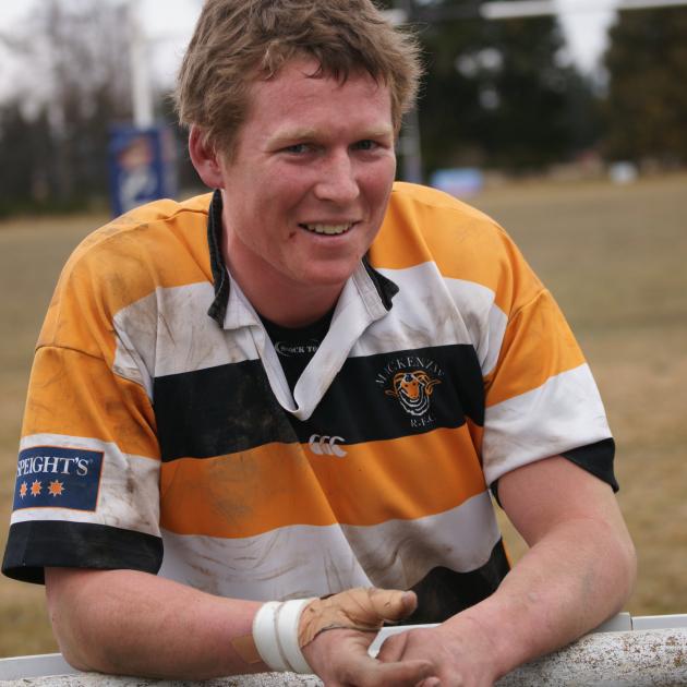 Dansey’s Pass farmer and rugby player Jarrad Blackler, who was thrown from a vehicle driven by Regan Laughton in a crash in which speed and alcohol were determined to be factors. Photo supplied.