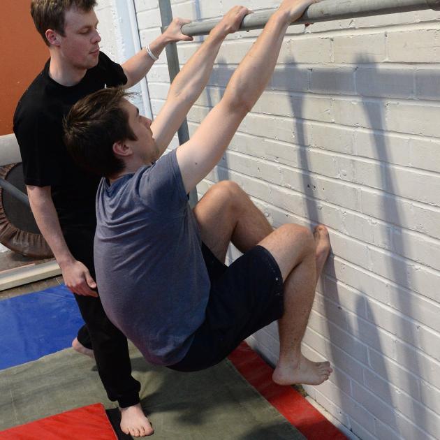 Practice in a downtown gymnasium. Photo: Linda Robertson