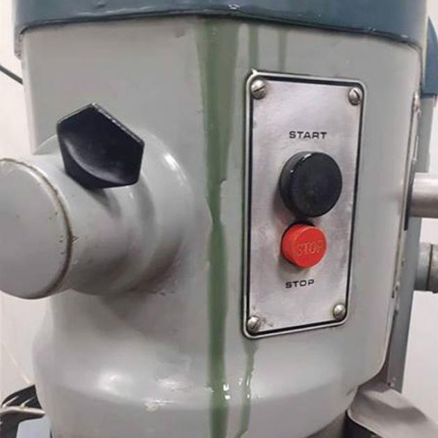 A dough mixer leaking oil.