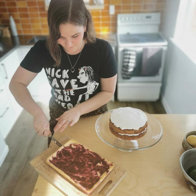 Jamalia Edwards puts the finishing touches on a sweet treat. Photo: Supplied