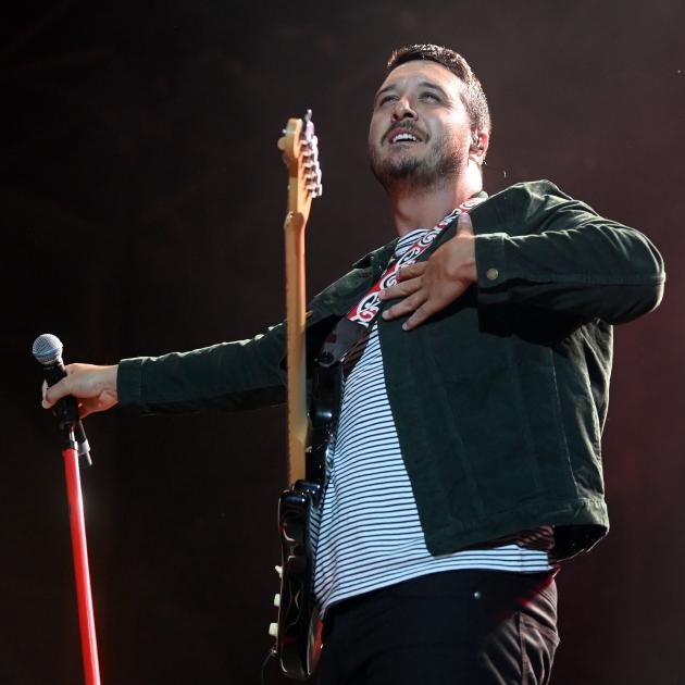 Matiu Walters plays with Six60 at Forsyth Barr Stadium last year. Photo: Craig Baxter